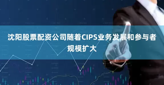 沈阳股票配资公司随着CIPS业务发展和参与者规模扩大